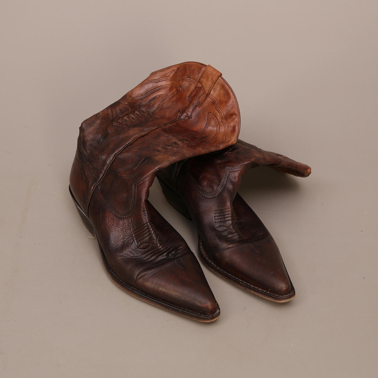 STÖVLAR, ett par, brunt skinn, storlek 43, SixtySeven - Spanien.