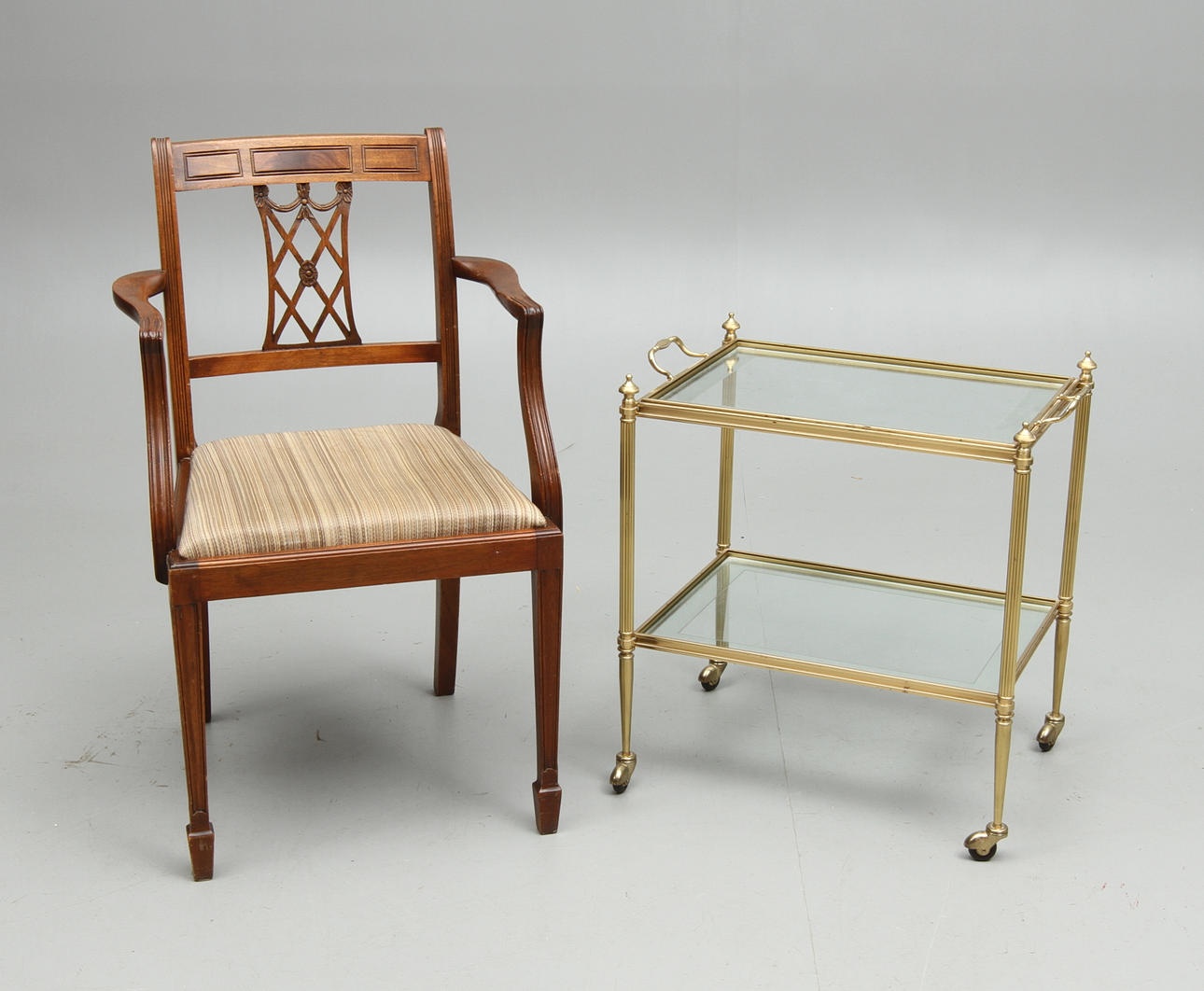 STOL, engelsk stil, SERVERINGSVAGN, 1900-tal.