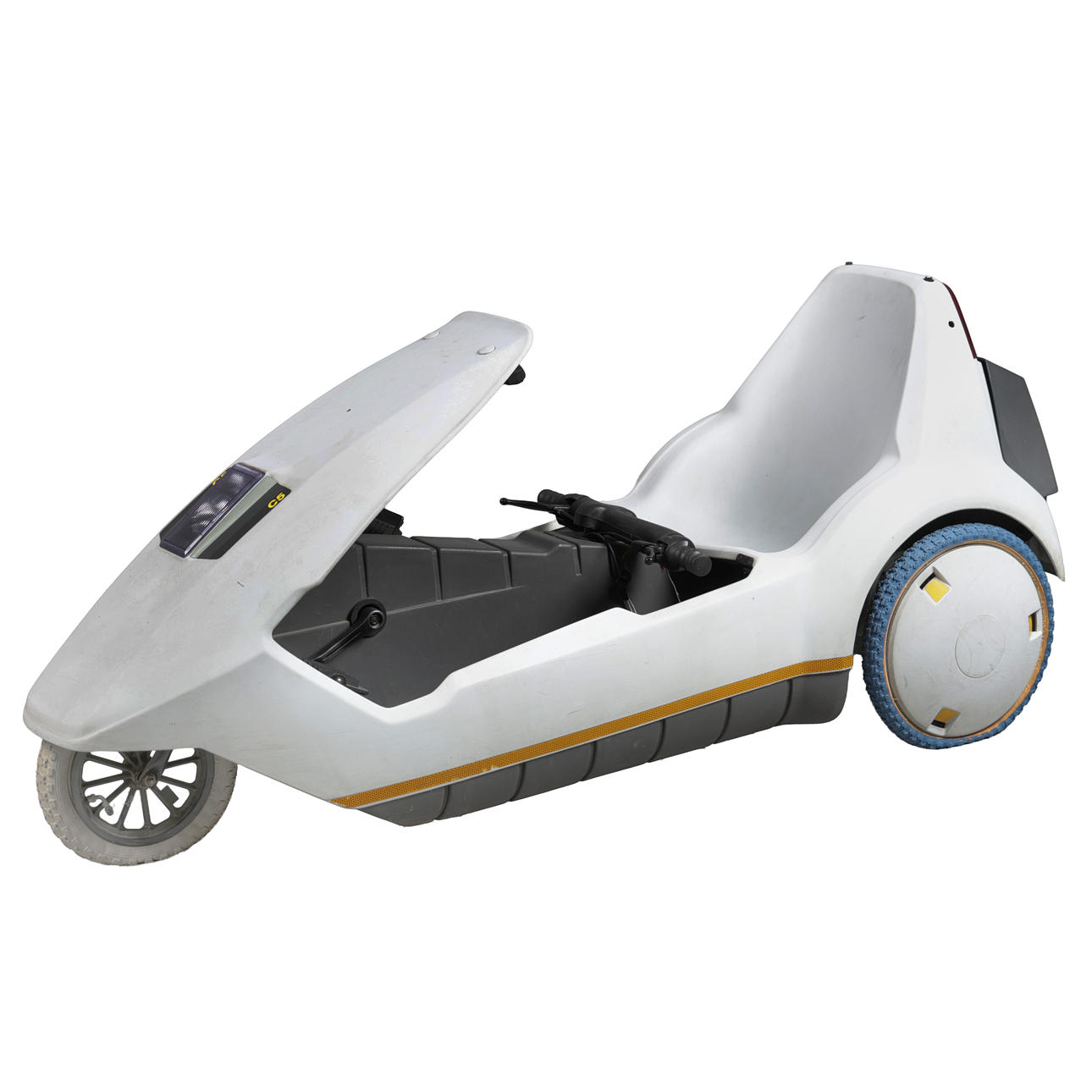 A SINCLAIR C5 RECUMBENT TRICYCLE.
