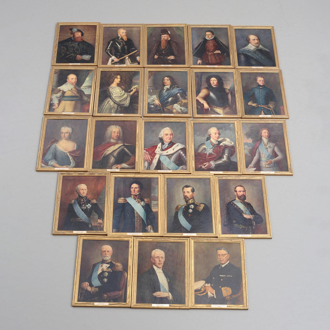 PORTRAITS OF REGENTS, 22 pcs, Swedish regents. Prints. Art - Other ...