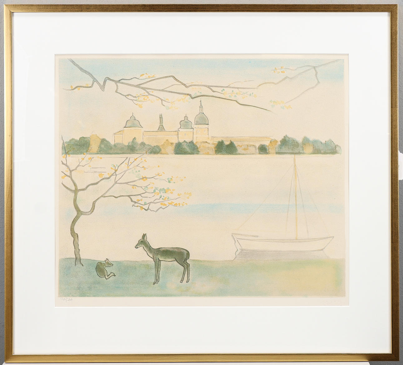 EINAR JOLIN. Lithograph 170/360, signed.