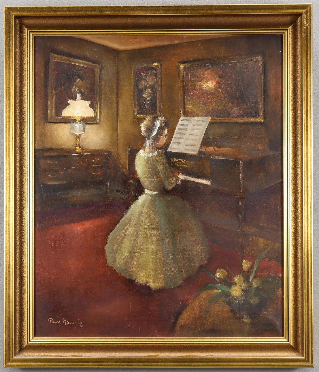 PAUL RAVNVIG. Oil on canvas, signed.