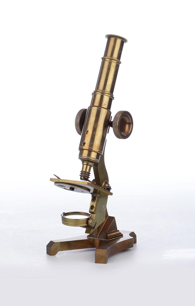 ÄLDRE MIKROSKOP UTAN SPECIFIKT NAMN, mässing.