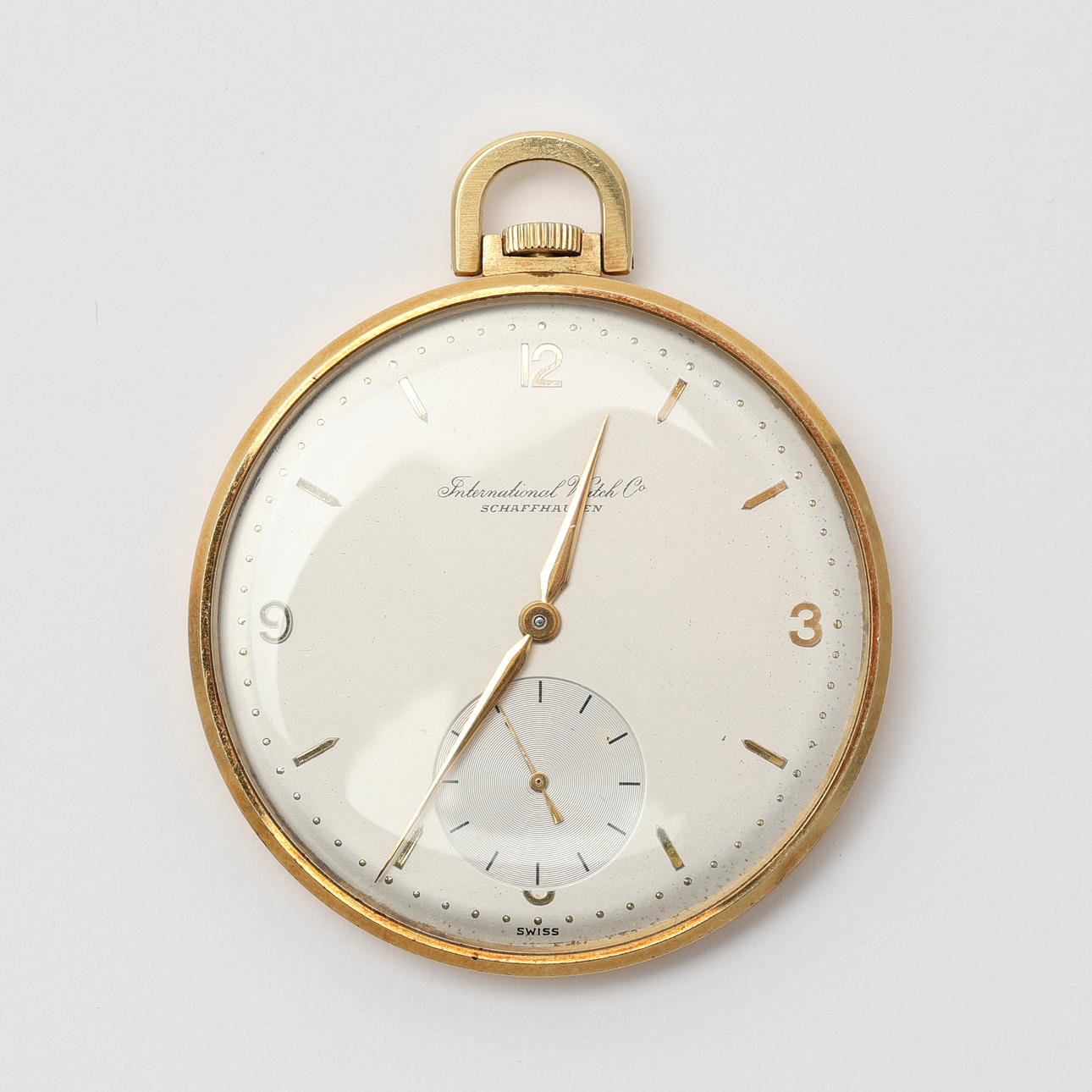 IWC, pocket watch, 18K gold.