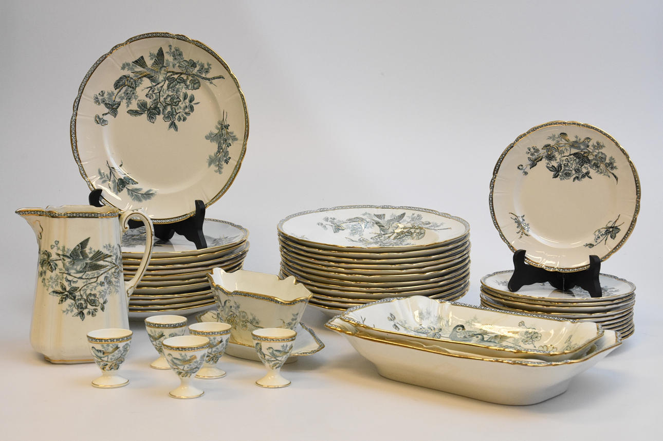 MATSERVIS, 45 delar Wexiö Guld " Gustafsberg.