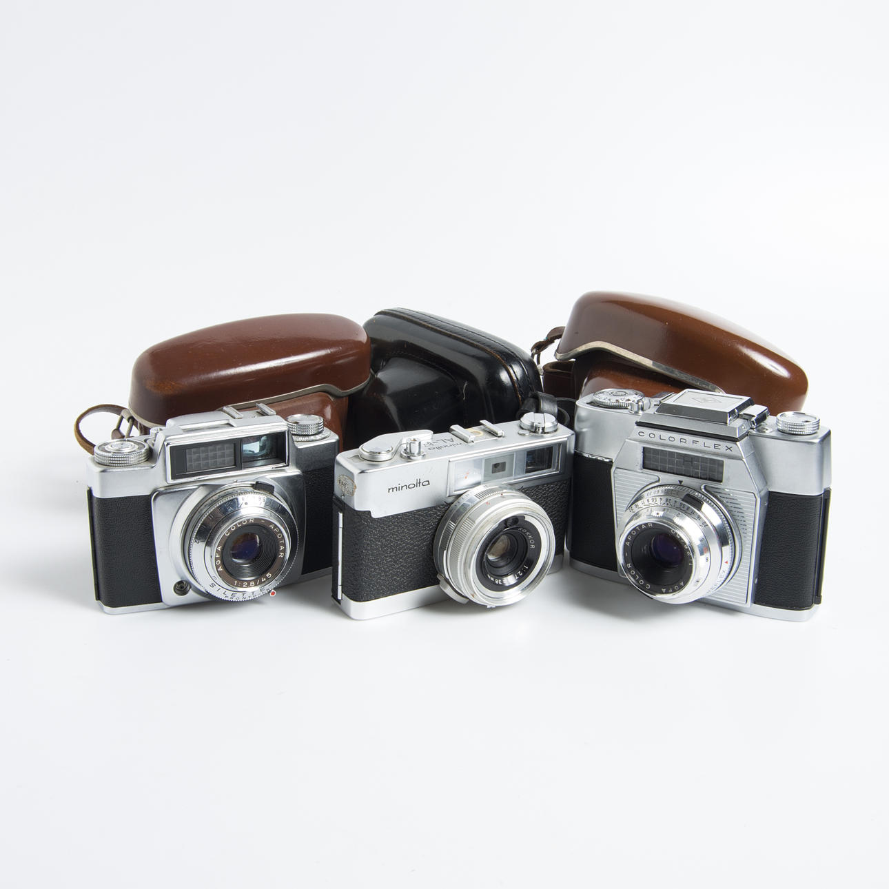 KAMEROR, 3 stycken, Agfa samt Minolta.