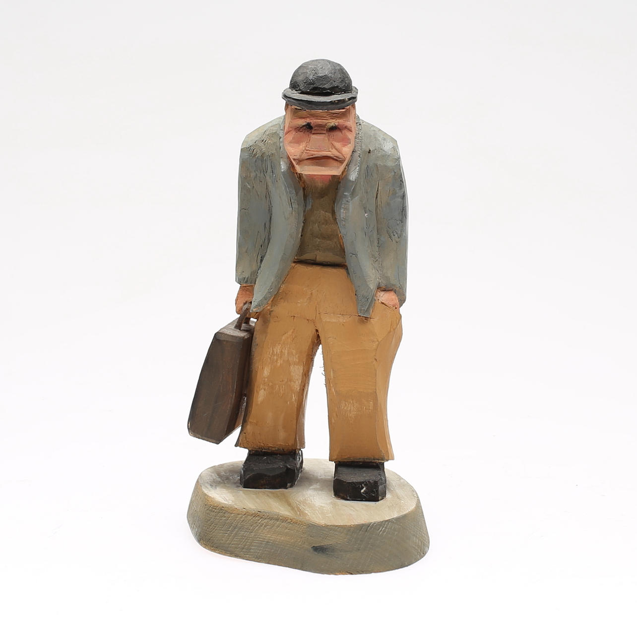 SKULPTUR, snidat trä, signerad E.P Väddö.