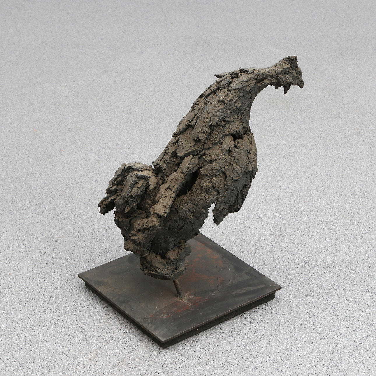 UNKNOWN ARTIST. Sculpture. Slag. Hen. Unsigned.