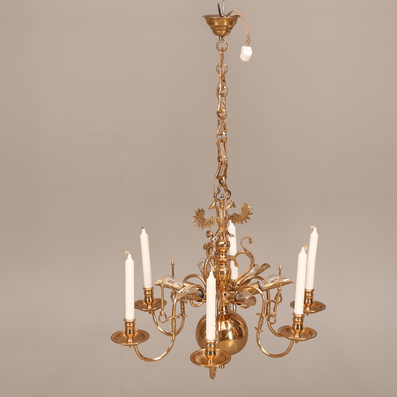 MALMKRONA & TAKARMATUR, omärkt, stil enligt Skara Gelbgjuteri, 1900-tal.