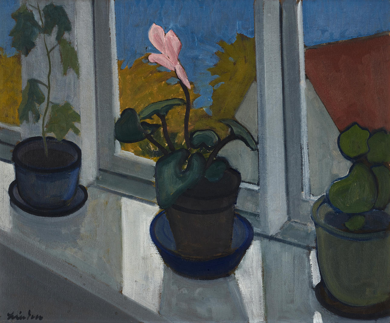 HELGE LINDÉN (1897-1961): Stilleben, signerad, olja på pannå