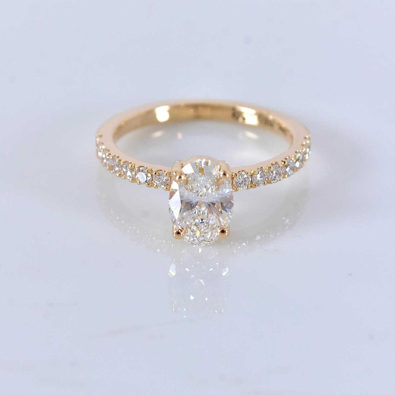 DIAMANTRING, 1,34ct, 18K, IGI Cert Labgrown.