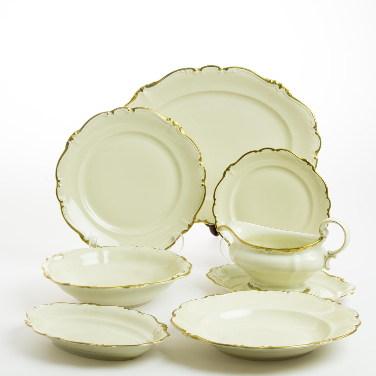 MATSERVIS, 62 delar, "Pompadour", Rosenthal.