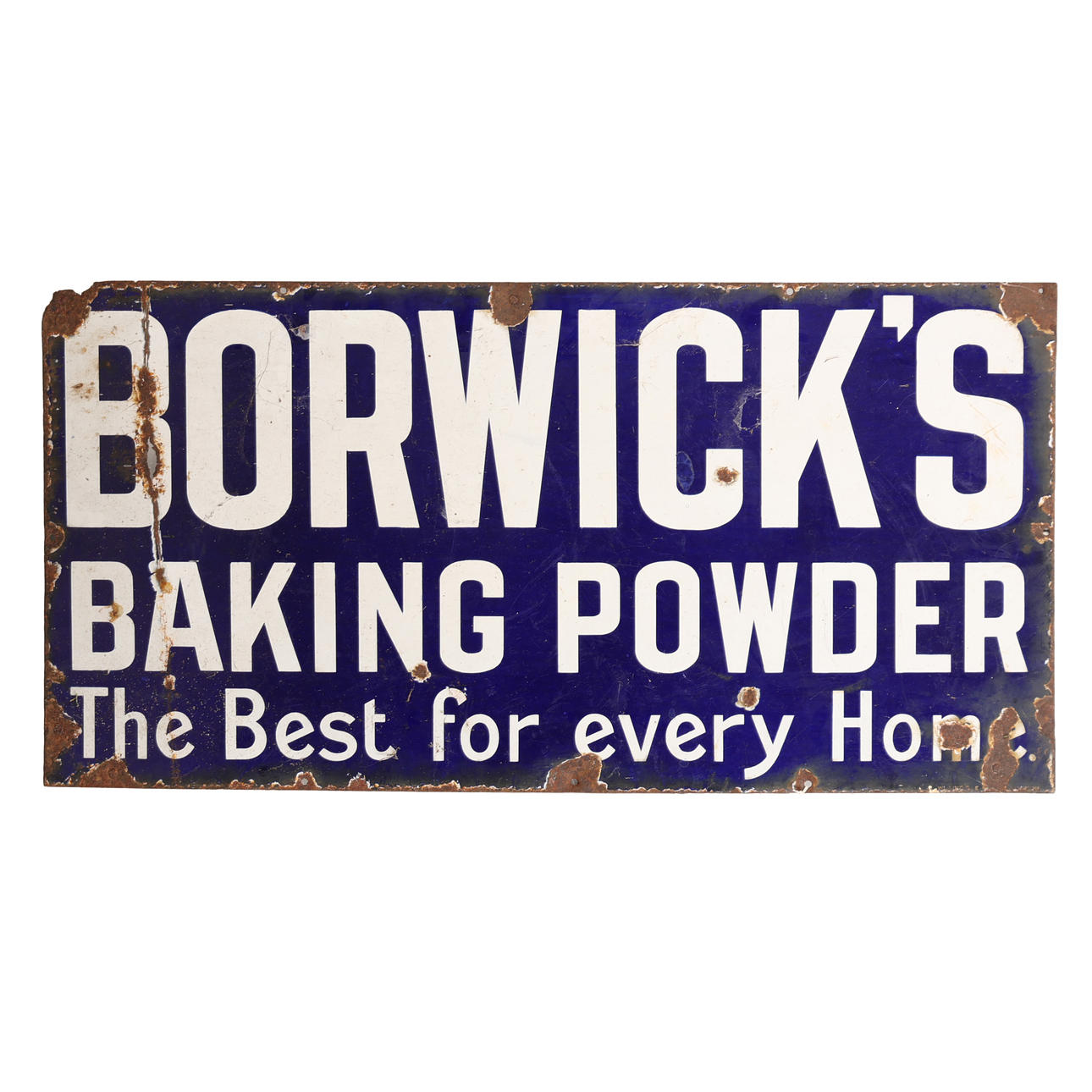 BORWICK'S BAKING POWDER ENAMEL SIGN.