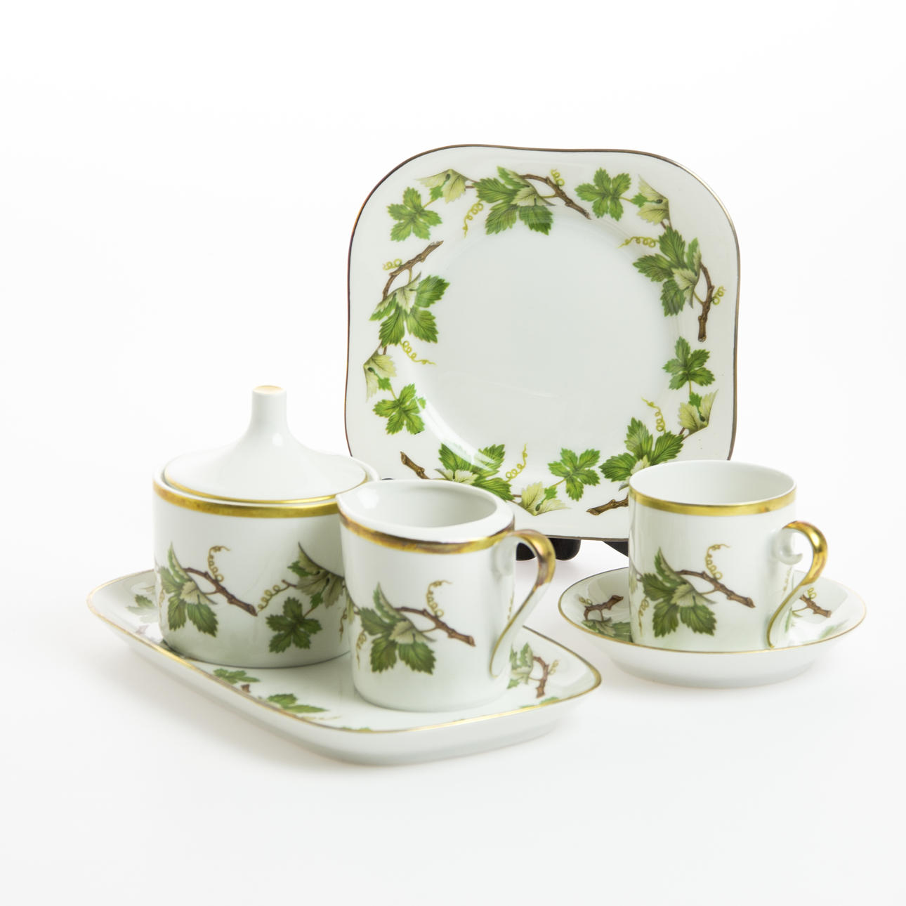 KAFFESERVIS, 39 delar, "Vinranka", Hackefors.