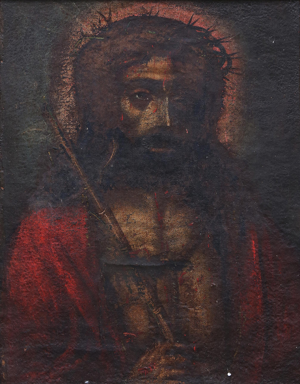 CUZCO SCHOOL, 18TH CENTURY. Ecce homo.