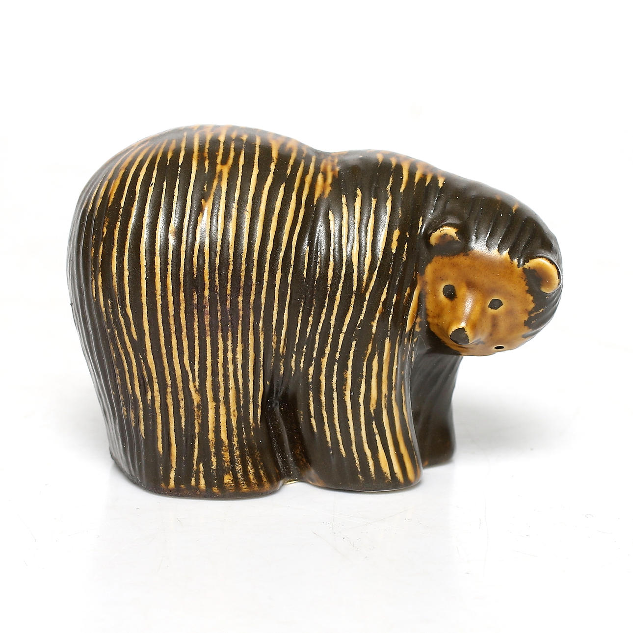 LISA LARSON. björn, stengods, "Lillskansen", Gustavsberg. 1900-tal.