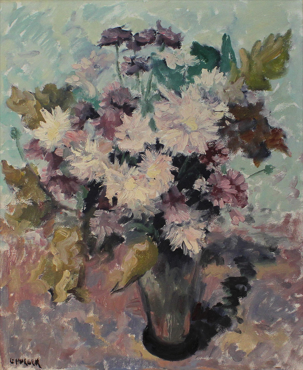 CHRISTIAAN GERRIT POLDER. Stilleben. Olja på duk. Signerad G Polder.