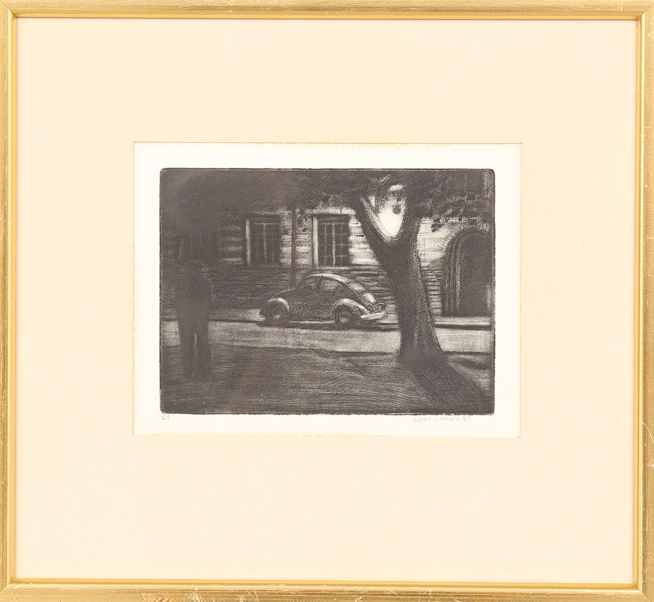 GÖRAN LITTORIN. ETSNING, signerad 1984.