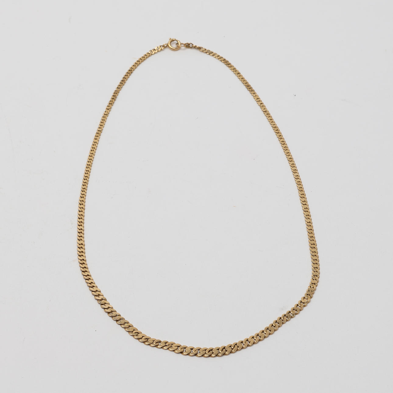 COLLIER, 18K guld, doserad pansarlänk.