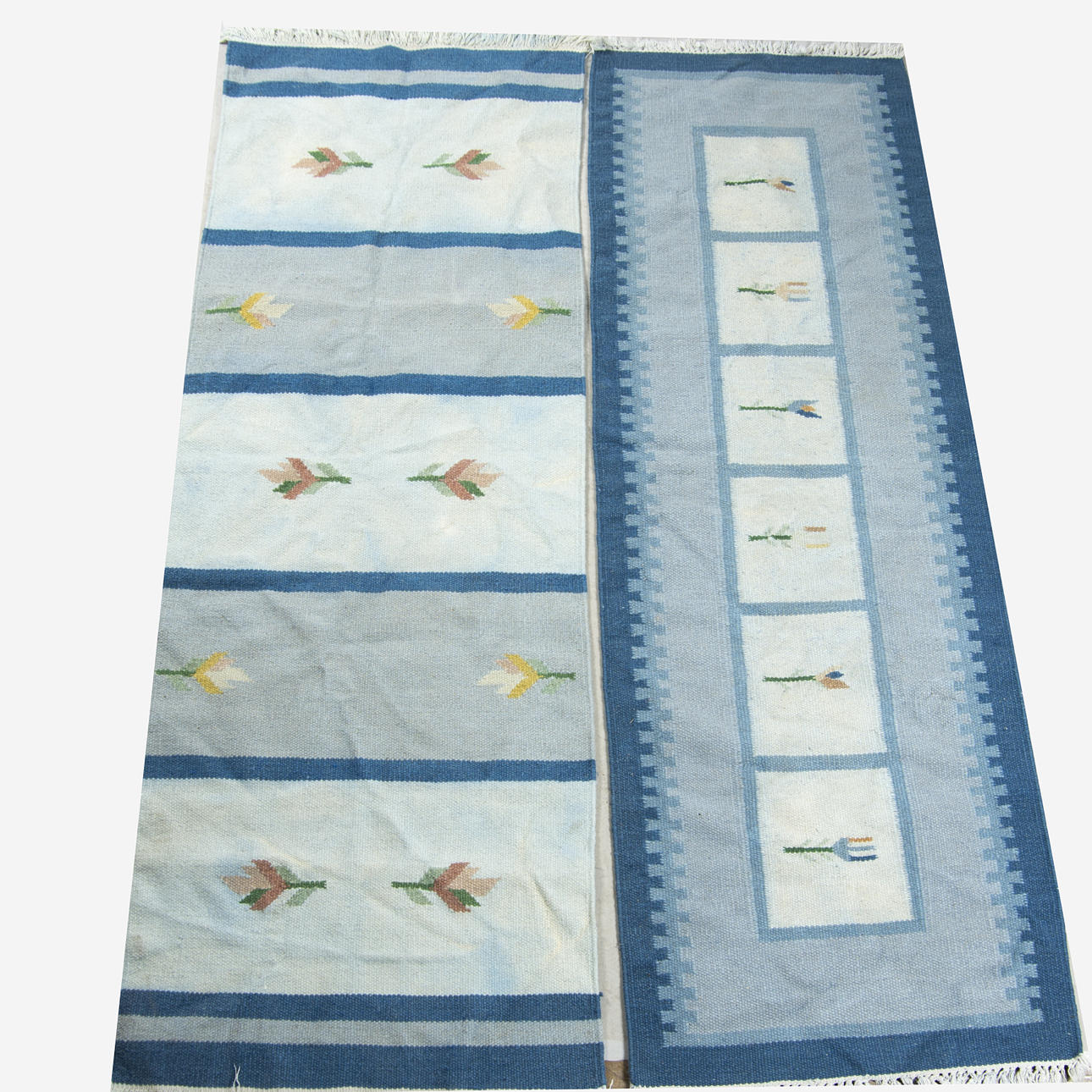 MATTOR, 2 stycken, rölakan, galleri, 229 x 75 cm, 229 x 79 cm.