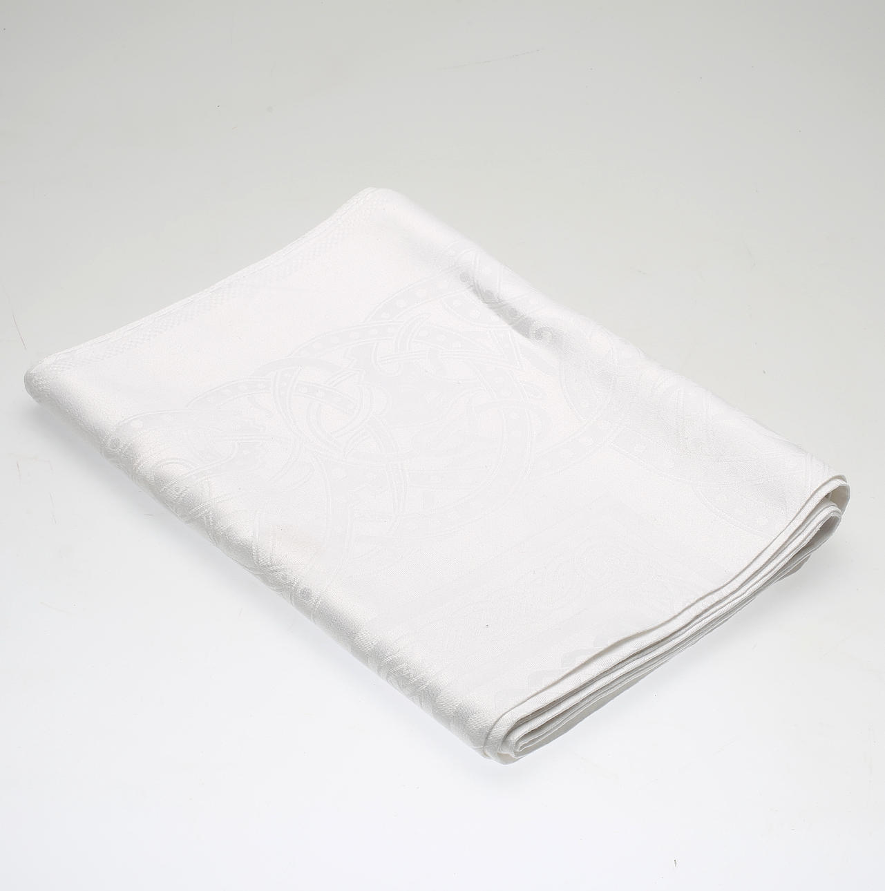 SIGNE SOHLMAN. efter, duk, linnedamast, "Drakmönstret", Almedahls väveri, 1900-tal.