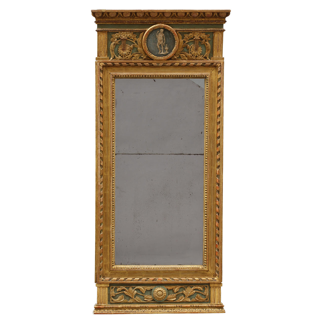 SPEGEL, sengustaviansk. Spegelmakare Eric Wahlberg ca 1760-1811, Stockholm.