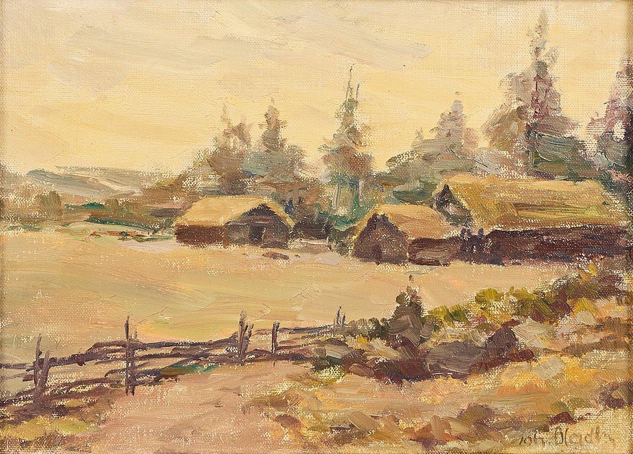 JOHAN BLADH. Oil painting.