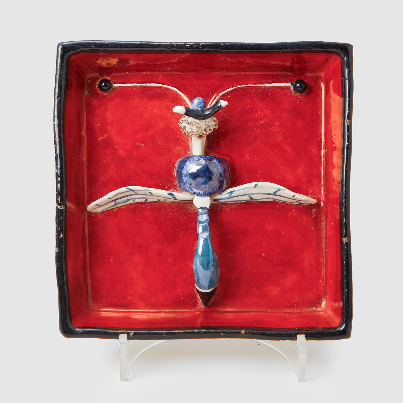 TIMO SARVIMÄKI. Wall relief, stoneware, Rörstrand, unique piece, signed, 1970s.