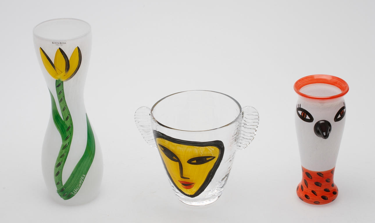 GLASFÖREMÅL, 3 del, Ulrica Hydman-Vallien, Kosta Boda.