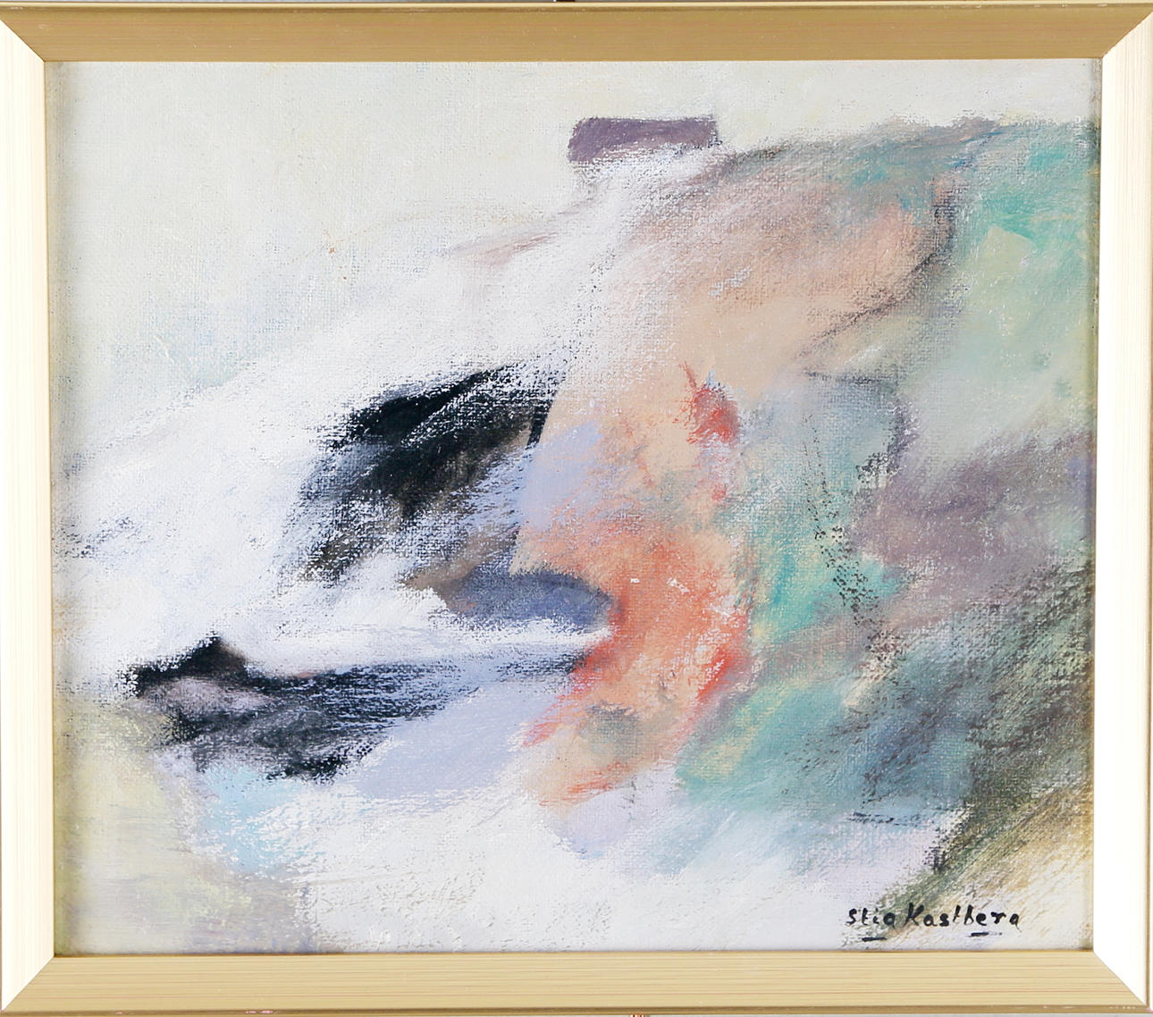 STIG KASTBERG. Kust, Lofta Öland, olja på duk, signerad.