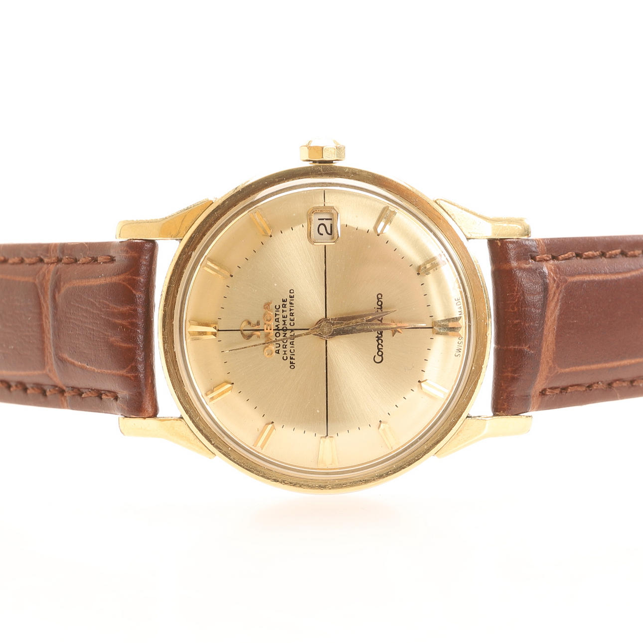 WRISTWATCH, "Pie pan", Omega Constellation, Chronometer.
