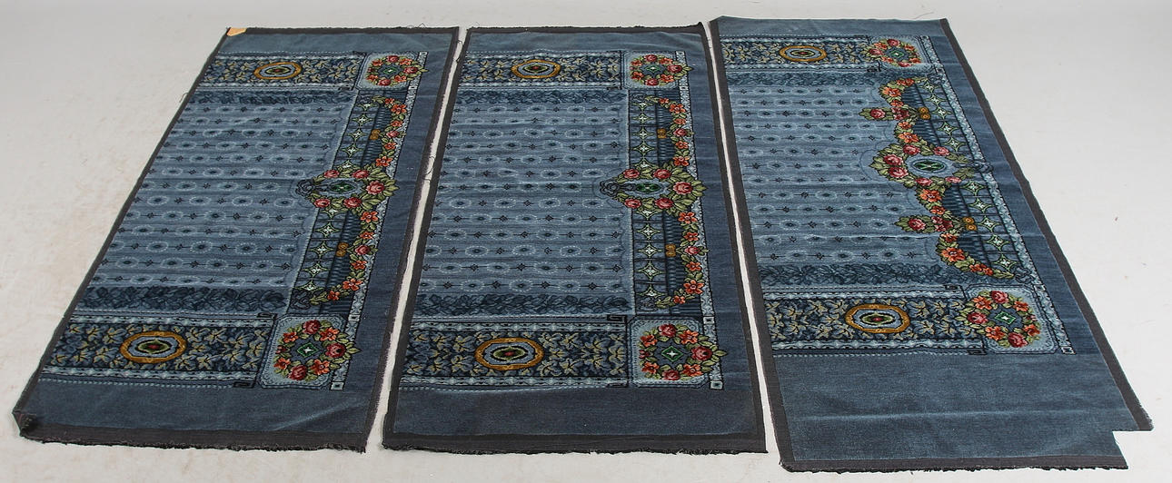SHAGGVÄV, jugend, 2 st, 150 x 60 respektive 140 x 60 cm, omkring sekelskiftet 18/1900.