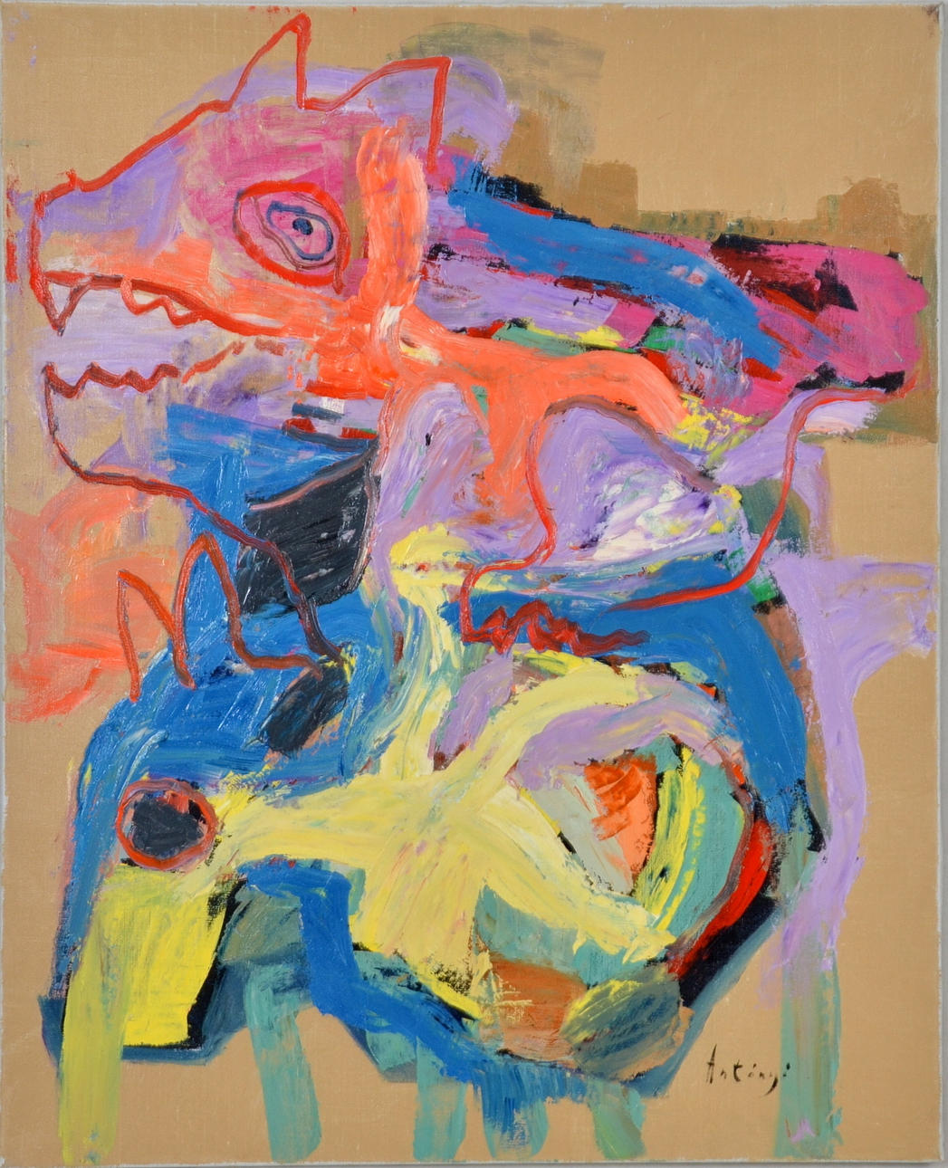 IMRE ANTONYI. Olja på duk.