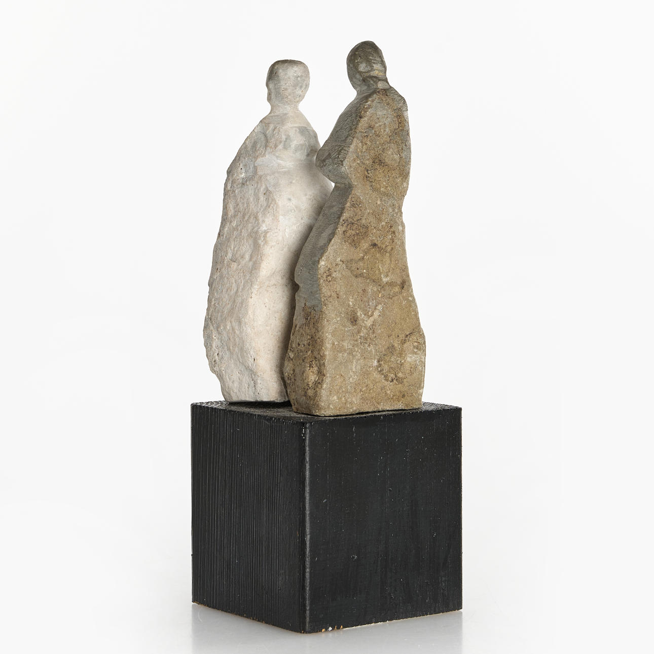 CARL GUSTAF OLDERIUS (Född 1933). Skulptur, Figurkomposition, kalksten & marmor, 1900-tal