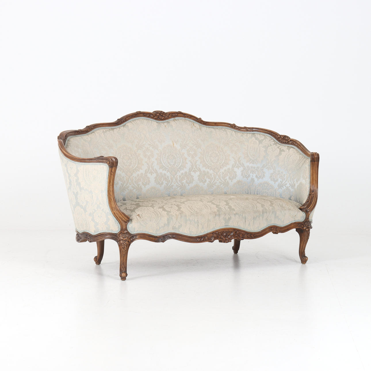 SOFFA, 3-sits, rokokostil, 1900-tal.