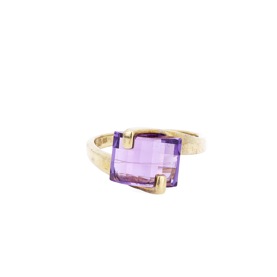 AMETIST 9KT RING.