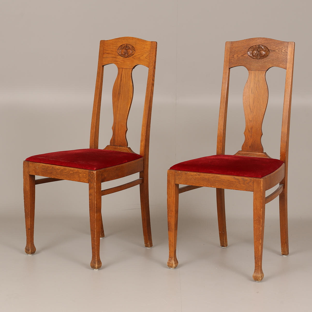 STOLAR, ett par, ek, tidigt 1900-tal.