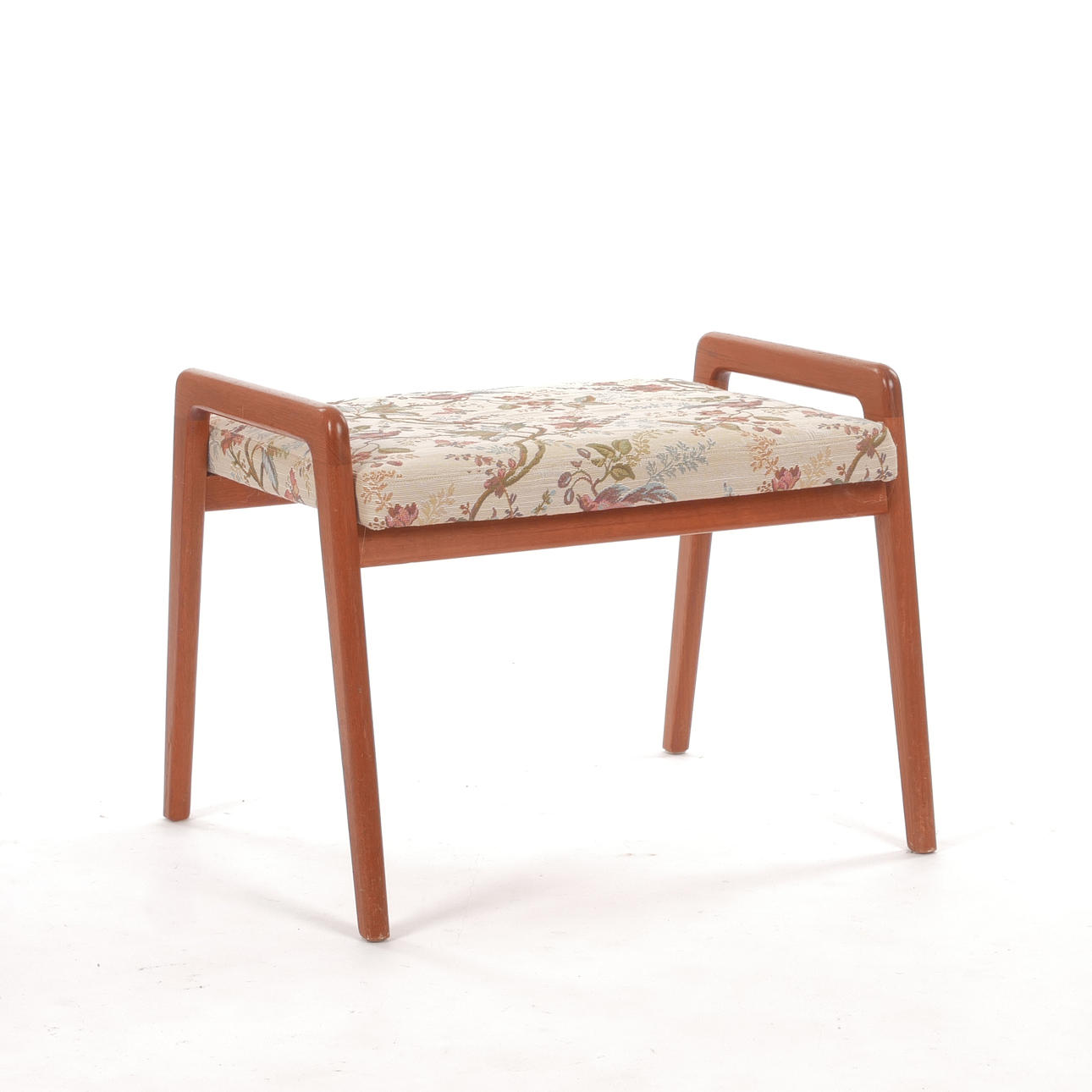 FOOTSTOOL, teak, mid-20th century.