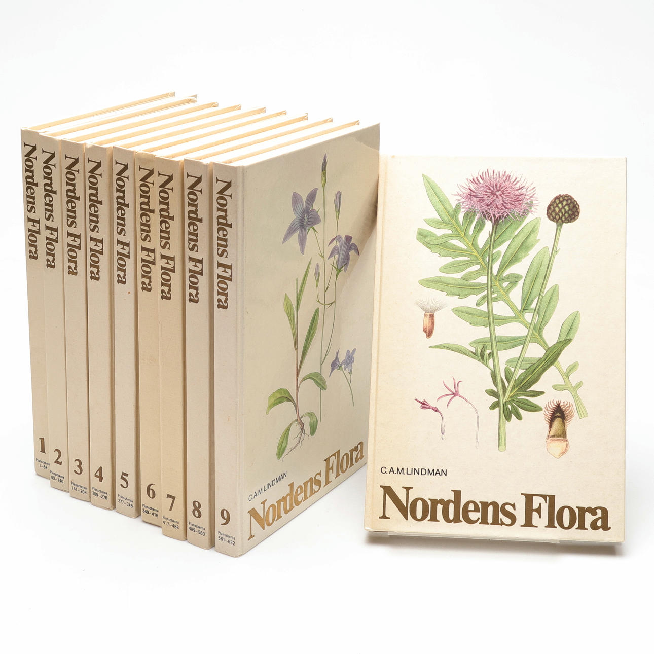 BÖCKER 10 st. Nordens flora.