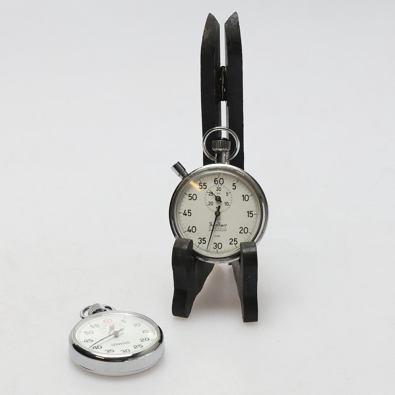 STOPWATCHES, 2 pcs, Hanhart, Herwins.
