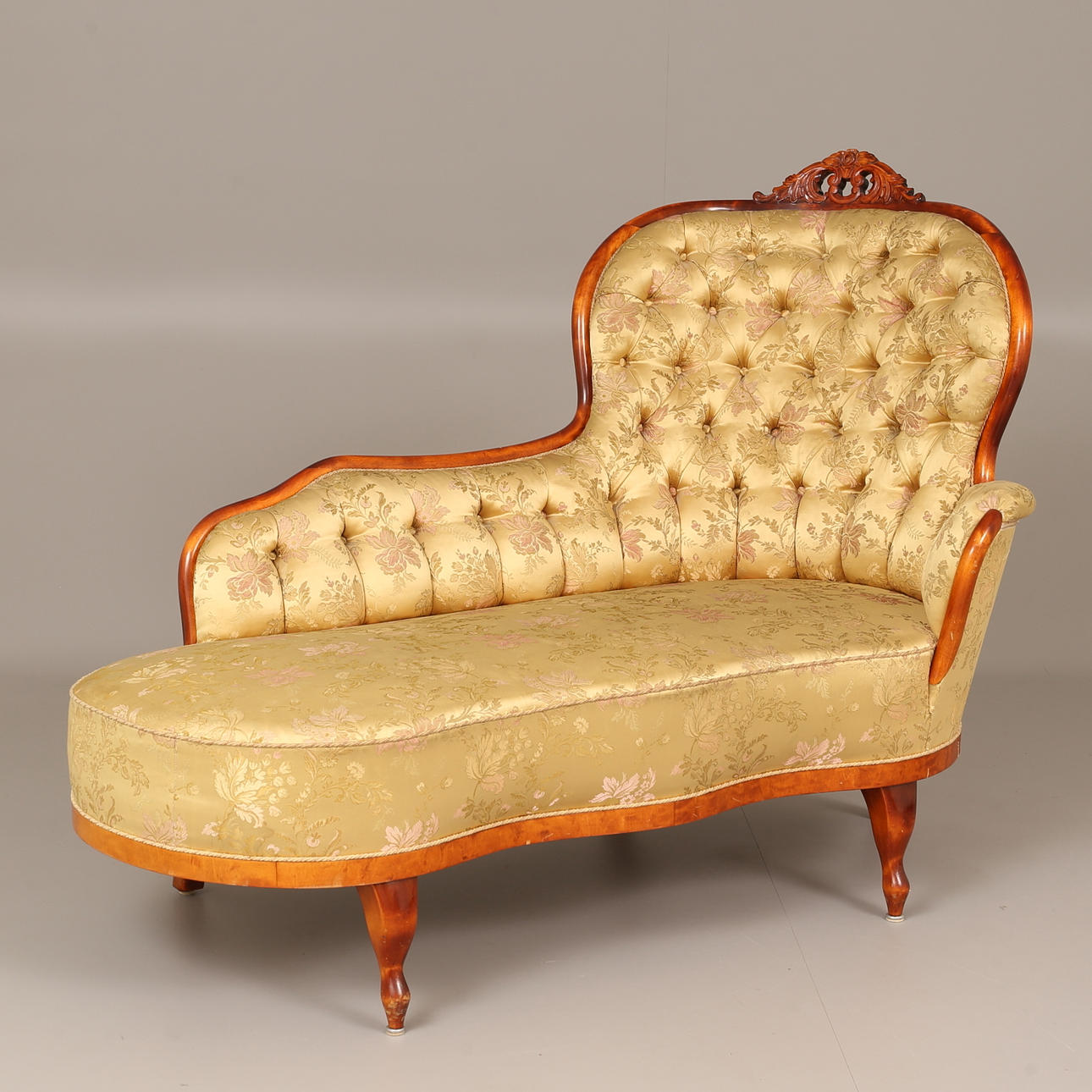 KANAPÉ, bonat lövträ, 18/1900-tal.