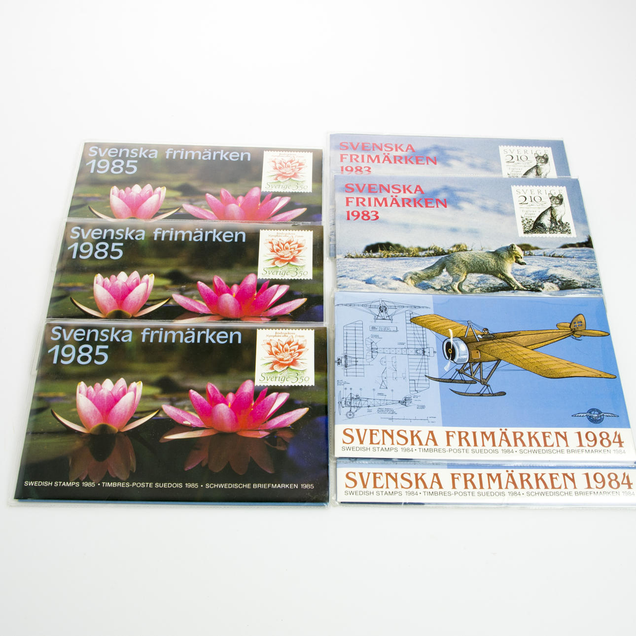FRIMÄRKEN, 7 kuvert, "Svenska Frimärken".