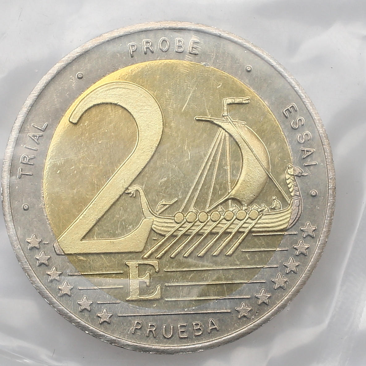 MYNT, 9 st, Svenska Euro, provtryck, prototyper, 2003.