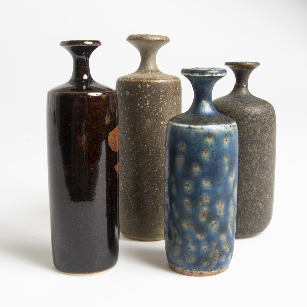 KERAMIKMINIATYRER, 4 stycken, Rolf Palm, Mölle.