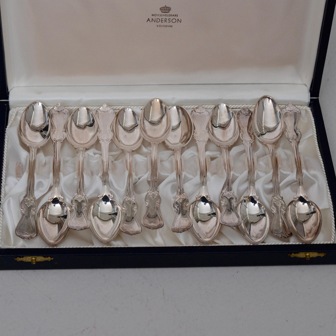 .KAFFESKEDAR, ÄKTA SILVER.