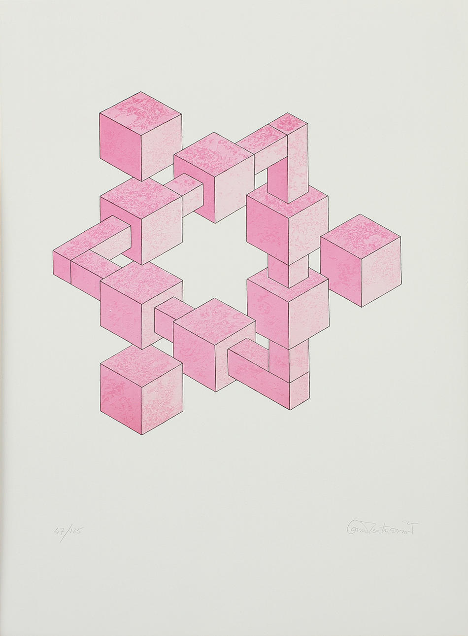 OSCAR REUTERSWÄRD. Färglitografier, 2 st. Signerade och numrerade.