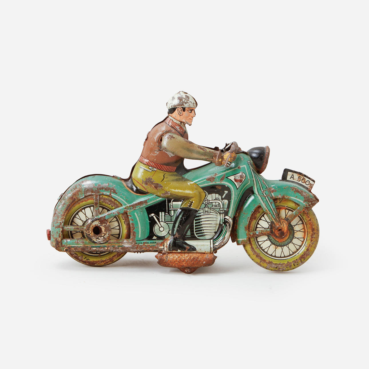 MOTORCYKEL, litograferad plåt, A 560. Arnold.