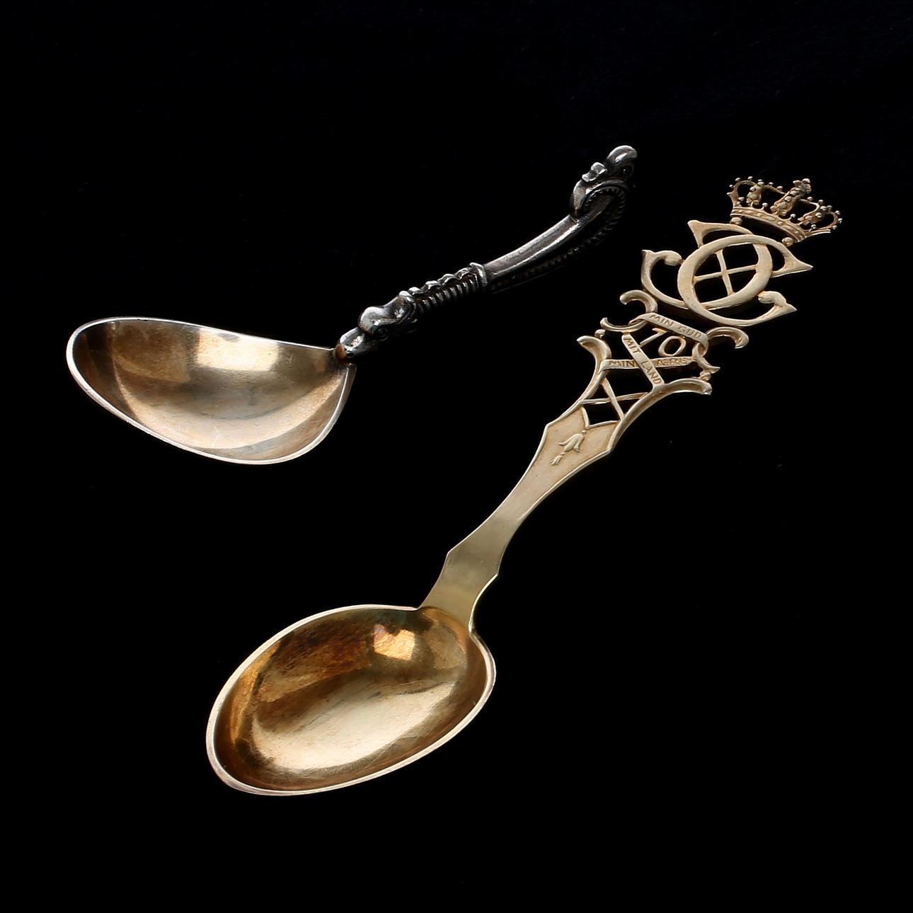 SKEDAR 2 st, silver, bland annat Anton Michelsen, Danmark, 1900-talets första hälft.