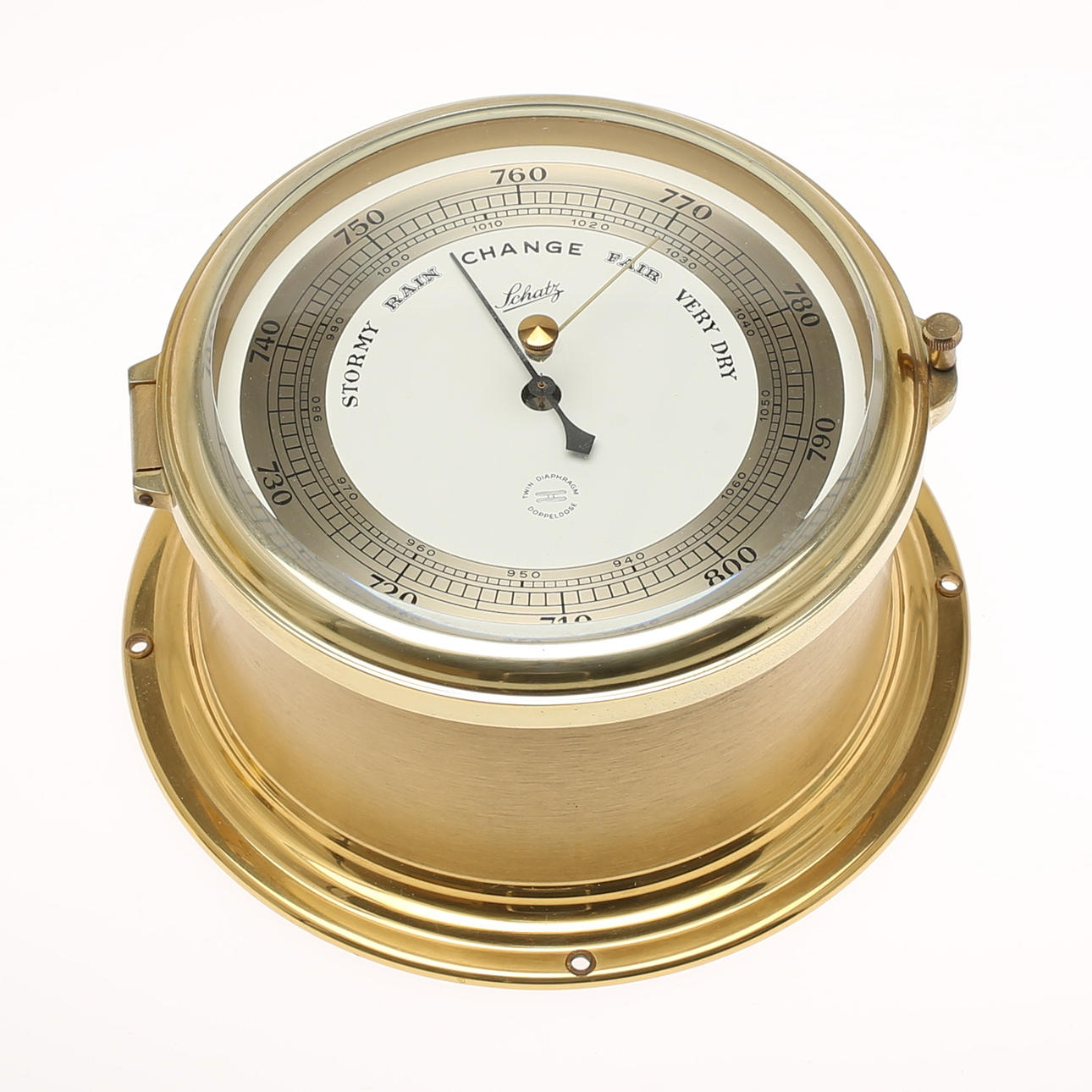 BAROMETER, Schatz, mässing.