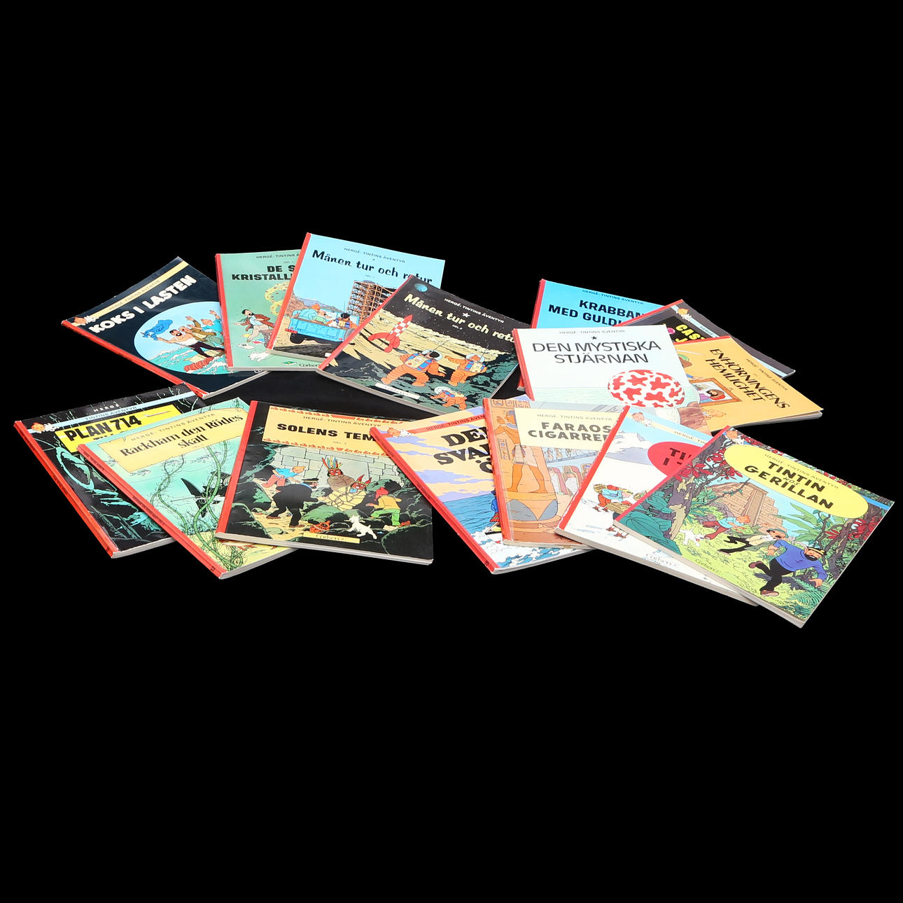 COMIC ALBUMS, Tintin, 15 pcs.